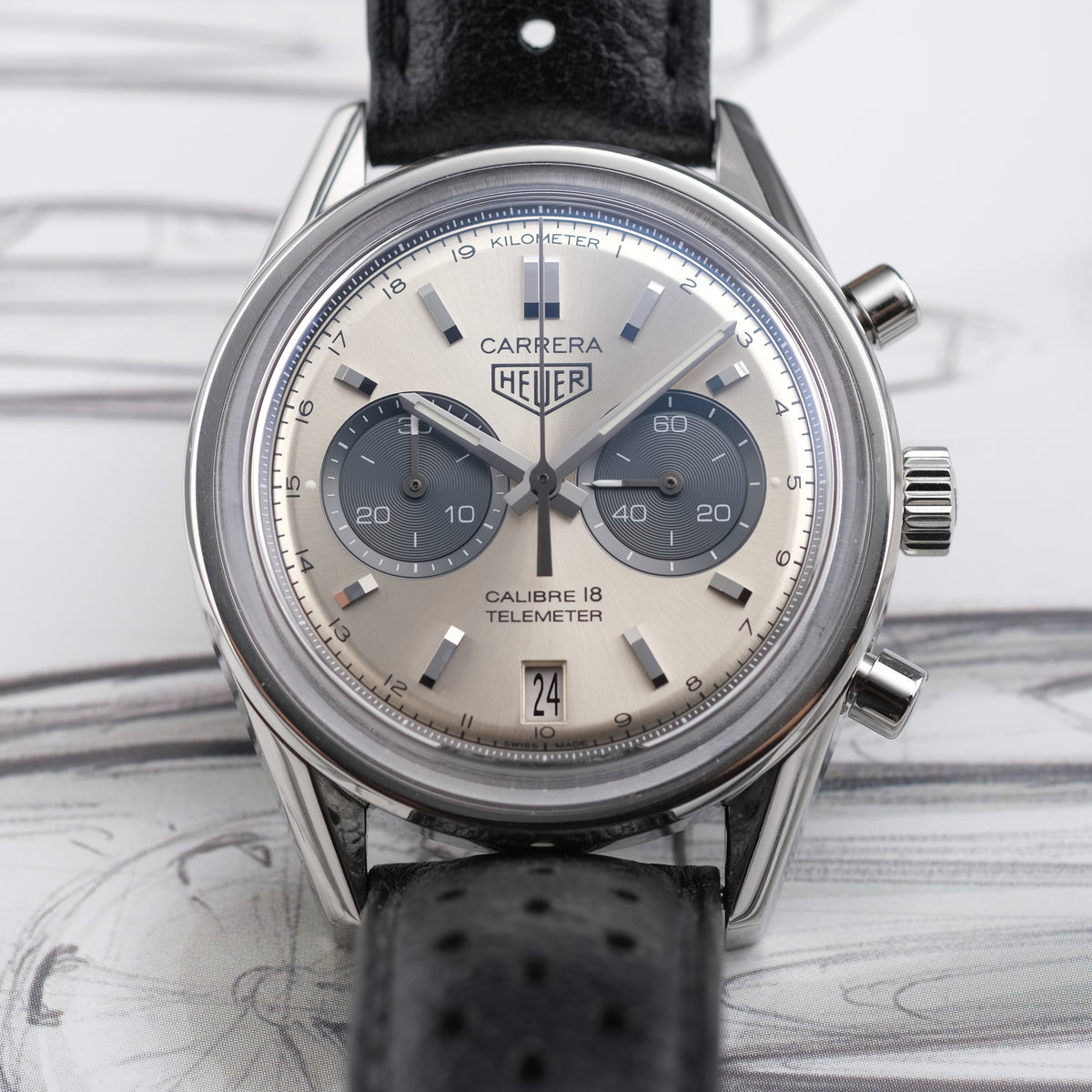 TAG Heuer Carrera Calibre 18 Automatic Chronograph 39mm Ref. CAR221A.FC6353 (2015)