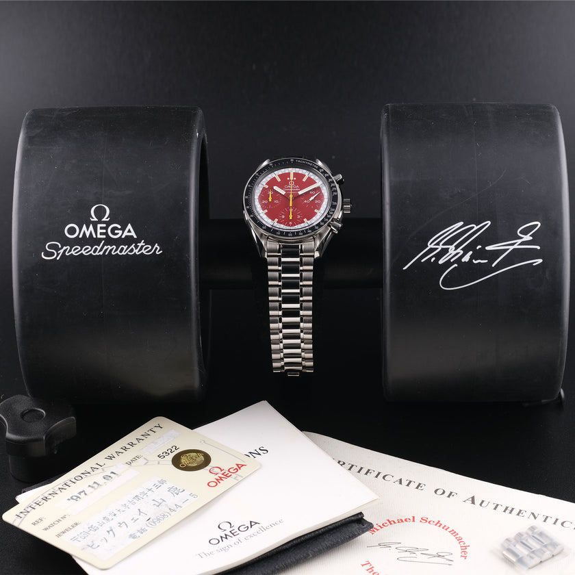 1997 Omega Speedmaster Reduced Schumacher Red Edition Ref. 3510.61.00