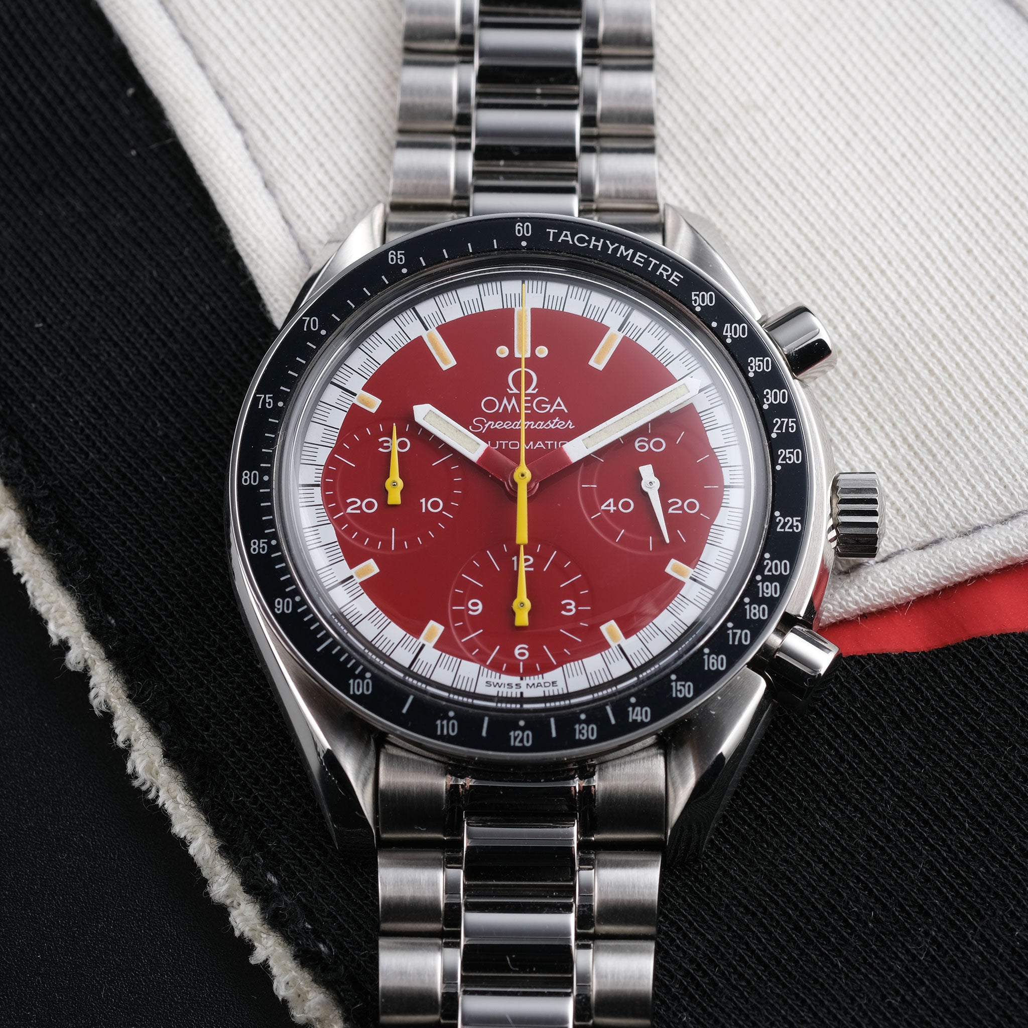 1997 Omega Speedmaster Reduced Schumacher Red Edition Ref. 3510.61.00