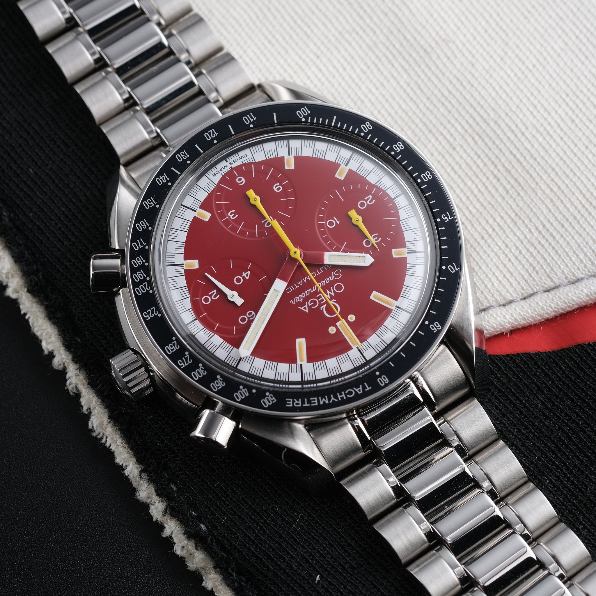 1997 Omega Speedmaster Reduced Schumacher Red Edition Ref. 3510.61.00