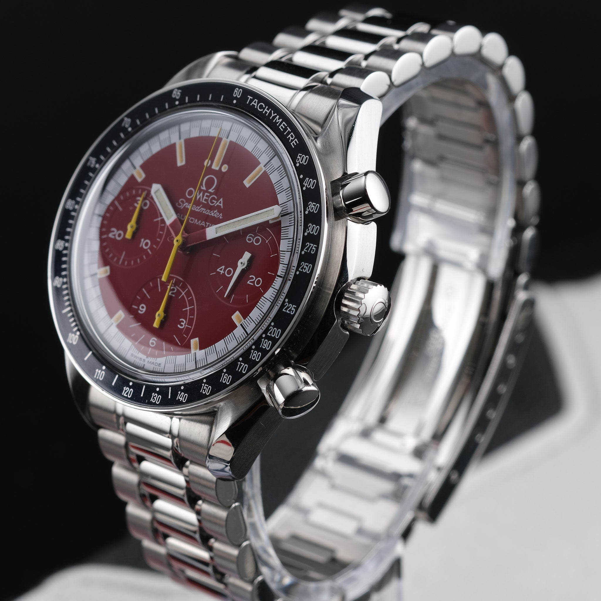 1997 Omega Speedmaster Reduced Schumacher Red Edition Ref. 3510.61.00