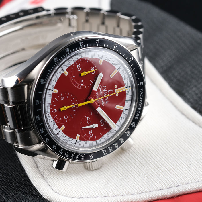 1997 Omega Speedmaster Reduced Schumacher Red Edition Ref. 3510.61.00